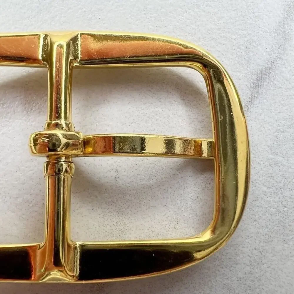 Vintage Gold Tone Simple Basic Belt Buckle for up to 1 Inch Belt